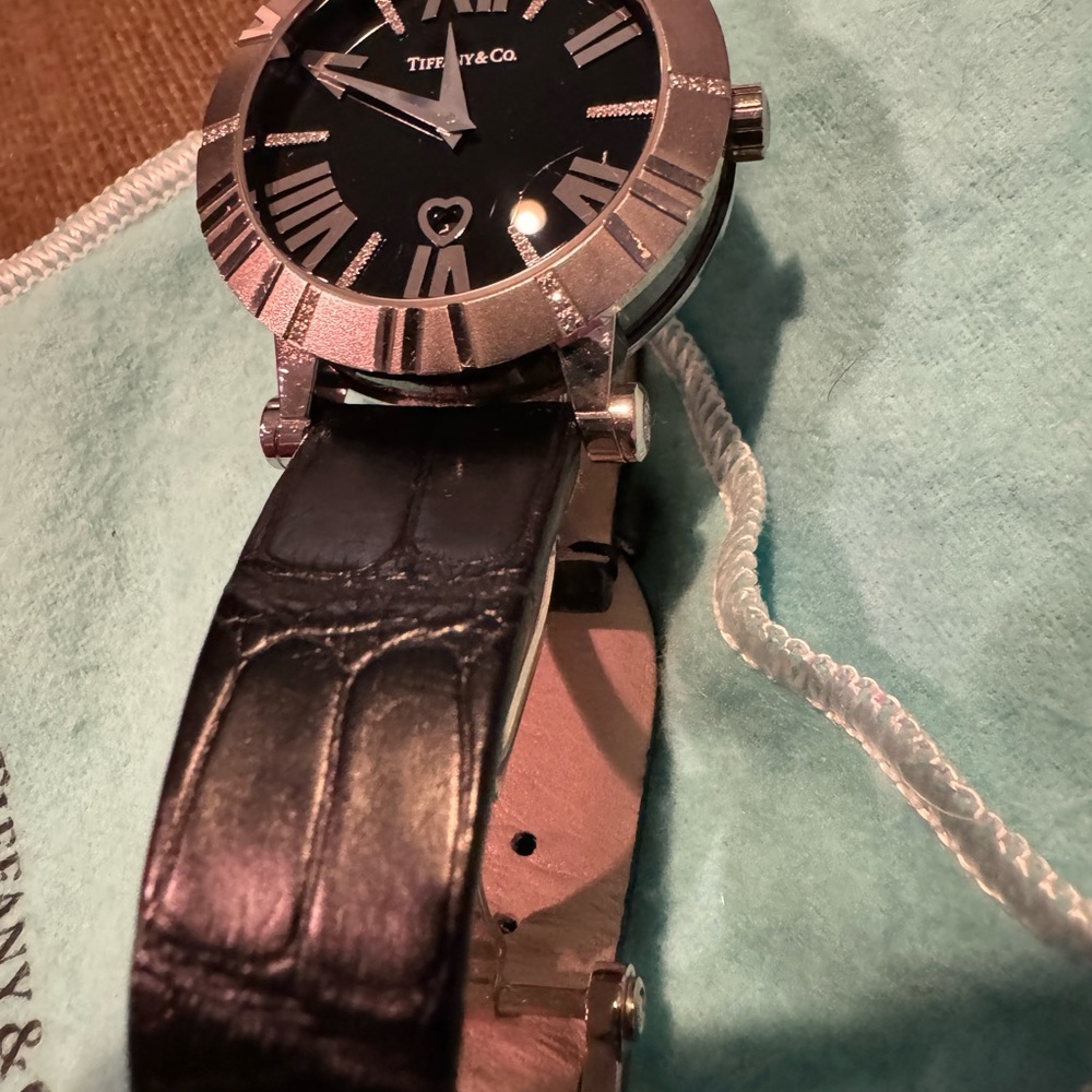 Tiffany & Co Atlas watch 18k white gold with diamonds - Picture 15 of 16